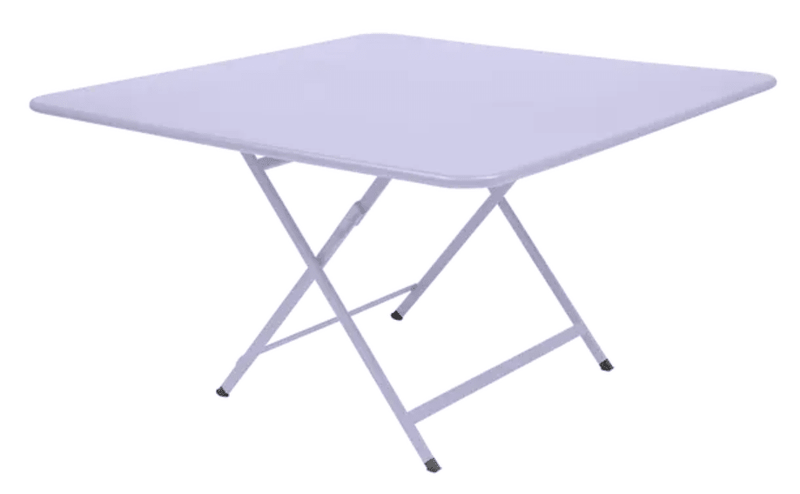 Load image into Gallery viewer, Fermob Caractère outdoor foldable table, 128x128 cm, eight-seater, with a marshmallow-colored tabletop and sturdy metal legs
