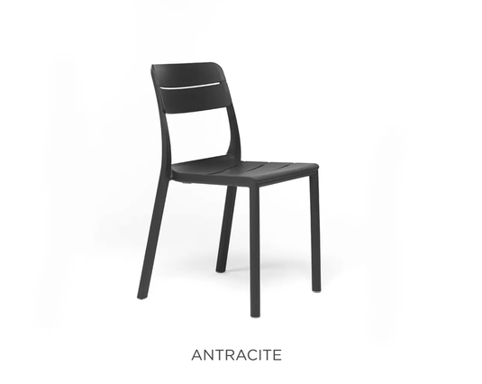 Cassia Bistrot Nardi Stackabke Chair - Custom Wood DesignsAntracite Nardi Cassia Bistrot outdoor stackable chair with a sleek design, suitable for restaurant or patio settings.Nardi Outdoor Stackable Chairs24575209923383Antracite