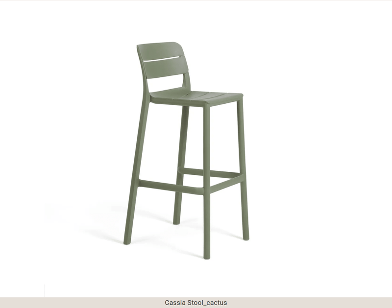 Load image into Gallery viewer, Cassia High Stool 75cm Outdoor Bar - Custom Wood DesignsNardi Cassia high outdoor bar stool, 75cm stackable chair with a modern design, suitable for patio or garden seating.Nardi High Stool Stackable24575208812343Cactus
