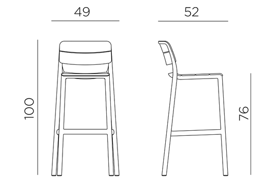 Cassia High Stool 75cm Outdoor Bar - Custom Wood DesignsNardi Cassia high outdoor bar stool, 75cm height, stackable, weather-resistant design, ideal for patio or outdoor seating.Nardi High Stool Stackable24575208514039Maya