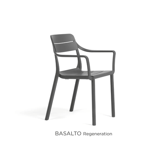 Cassia Stackable Chair Outdoor Nardi - Custom Wood DesignsOutdoor Nardi Cassia stackable armchair with a black Basalto finish, designed for durable outdoor seating by Nardi.Outdoor Nardi Armchair24575200124375Basalto