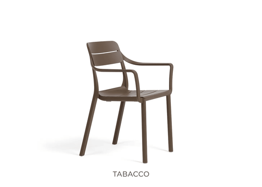 Cassia Stackable Chair Outdoor Nardi - Custom Wood DesignsOutdoor Nardi Cassia stackable armchair in tobacco color, featuring a durable design for outdoor furniture use.Outdoor Nardi Armchair24575200720983Tabacco