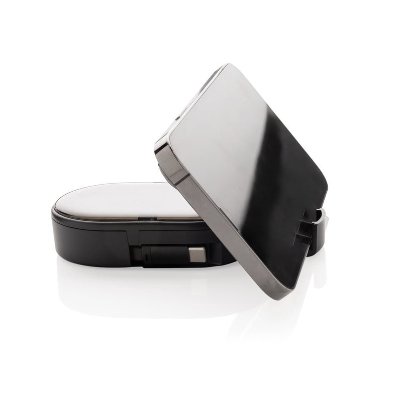 Load image into Gallery viewer, Chargevix RCS rplastic Multi-functional 60W charging set - Custom Wood DesignsChargevix RCS plastic multi-functional 60W charging set for phones and tablets by XD Collection, shown with cables and adapters.Phone &amp; Tablet accessoriesP302.9001Recycled ABS,Thermoplastic Elastomer (TPE)black
