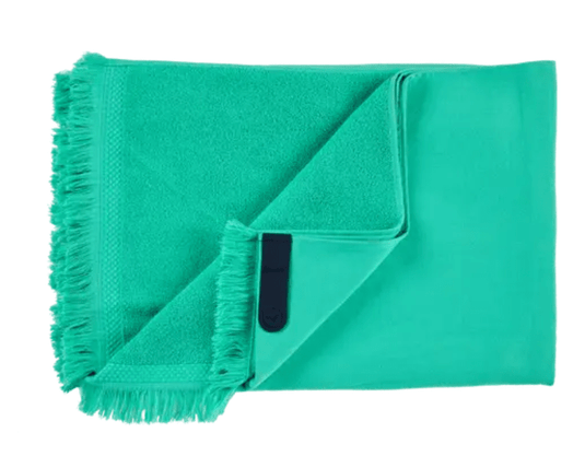 Fermob COLOR MIX Fouta Towel in Chlorophyl Green, 200 x 100 cm, featuring vibrant color blend and soft, lightweight fabric.