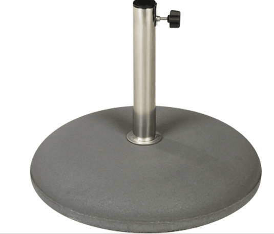 Fermob concrete parasol base in anthracite color, 30kg, designed to securely hold outdoor patio umbrellas.