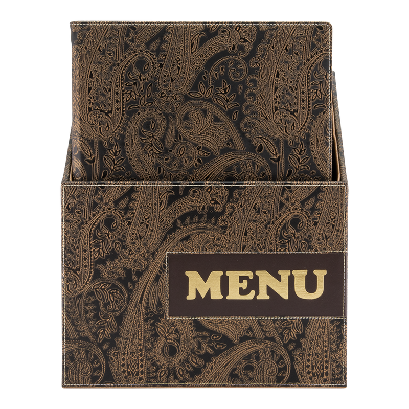 Load image into Gallery viewer, 20 x Polyurethane Menu Cover Paisley Custom Wood Designs __label: Multibuy cork-20-x-polyurethane-menu-cover-53612721635671
