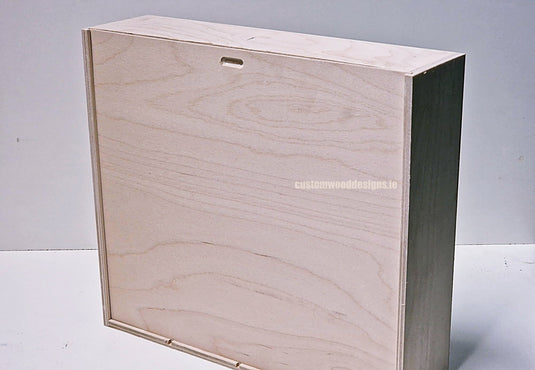 Sliding Lid 4 Bottle Box - Natural x 25 Corporate Gift Box with Wood Wool Custom Wood Designs box corporate gift hamper triple wine box wood wool corporate-gift-box-with-wood-wool-1-sliding-lid-4-bottle-box-natural-x-25-53612169724247