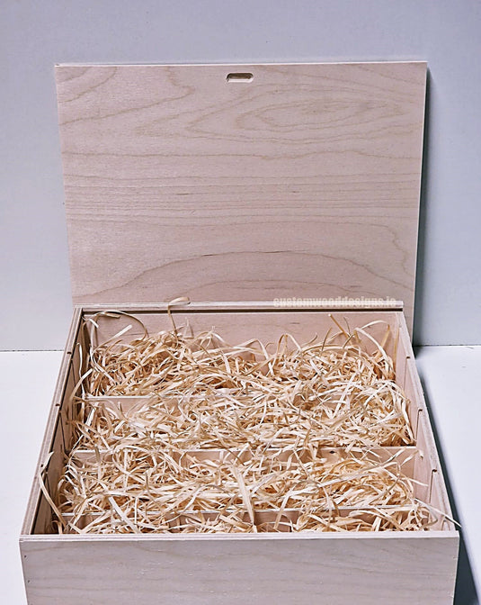 Sliding Lid 4 Bottle Box - Natural x 25 Corporate Gift Box with Wood Wool Custom Wood Designs box corporate gift hamper triple wine box wood wool corporate-gift-box-with-wood-wool-1-sliding-lid-4-bottle-box-natural-x-25-53612174639447