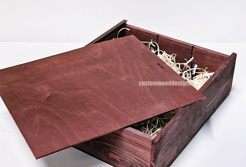 Load image into Gallery viewer, Sliding Lid 3 Bottle Box - Burgundy x25 Corporate Gift Box with Wood Wool Custom Wood Designs box corporate gift hamper triple wine box wood wool corporate-gift-box-with-wood-wool-25-sliding-lid-3-bottle-box-burgundy-x25-52627104858455
