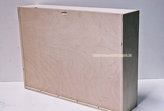 Sliding Lid 5 Bottle Box - Natural x 25 Corporate Gift Box with Wood Wool Custom Wood Designs box corporate gift hamper triple wine box wood wool corporate-gift-box-with-wood-wool-25-sliding-lid-5-bottle-box-natural-x-25-53613501907287