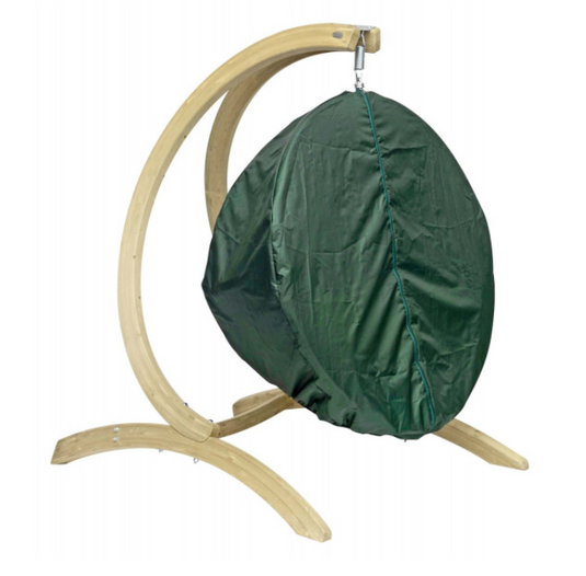 Globe Wood Hanging Chair & Stand Set