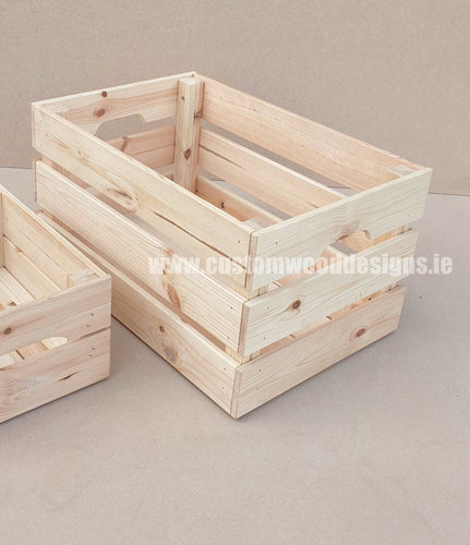 Large Pine Wood Crate 46 X 31 X 25cm Crate pin crate-default-title-large-pine-wood-crate-46-x-31-x-25cm-53611825889623