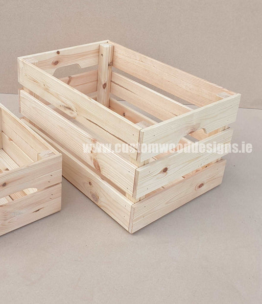 Large Pine Wood Crate 46 X 31 X 25cm Crate pin crate-default-title-large-pine-wood-crate-46-x-31-x-25cm-53611825889623