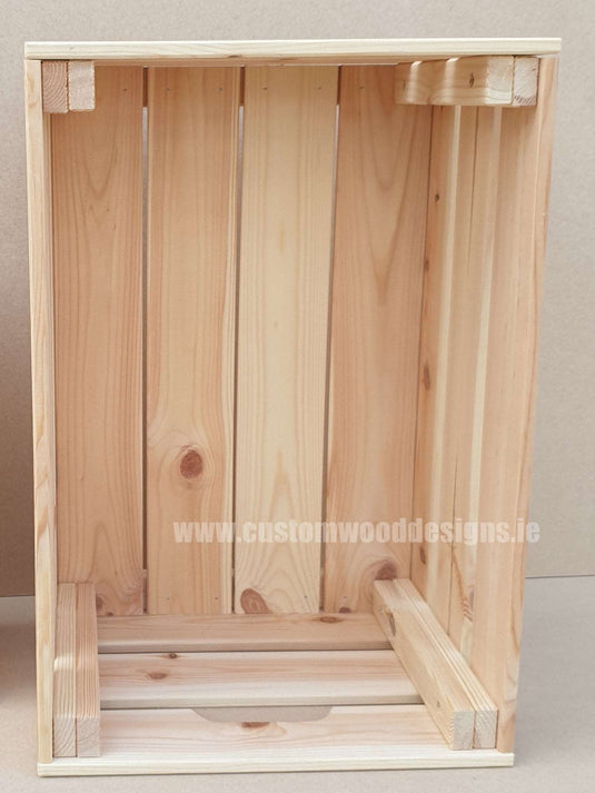 Large Pine Wood Crate 46 X 31 X 25cm Crate pin crate-default-title-large-pine-wood-crate-46-x-31-x-25cm-53611826348375