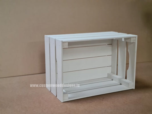 Large White Crate x10 Crate pin box room deco white crate white wood wooden crate-default-title-large-white-crate-x10-53612107923799