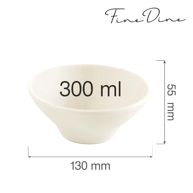 Load image into Gallery viewer, Crema conical bowl, 130x60mm - Custom Wood DesignsFine Dine conical bowl, 130x60mm, ceramic serving dish with a sleek conical shape and smooth finish.conical bowl774410
