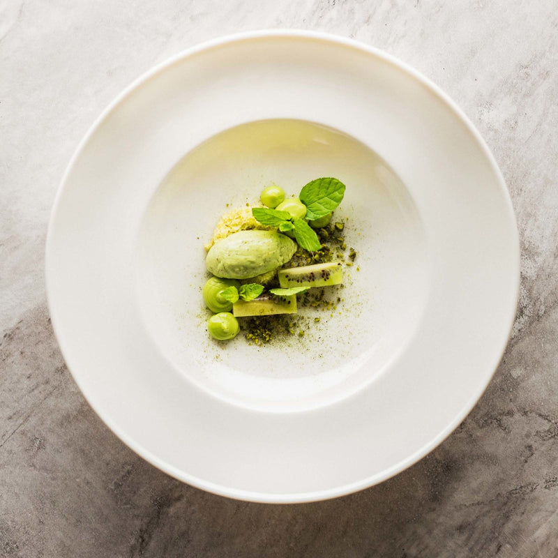 Load image into Gallery viewer, Crema pasta plate, 260mm - Custom Wood DesignsFine Dine Crema pasta plate, 260mm ceramic dish with a smooth, elegant cream-colored finish and wide rim for serving pasta.pasta plate770283
