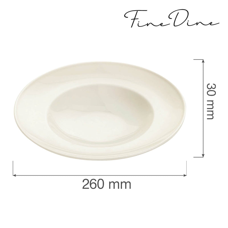 Load image into Gallery viewer, Crema pasta plate, 260mm - Custom Wood DesignsFine Dine Crema pasta plate, 260mm with elegant cream-colored ceramic design, perfect for serving pasta and main dishes.pasta plate770283
