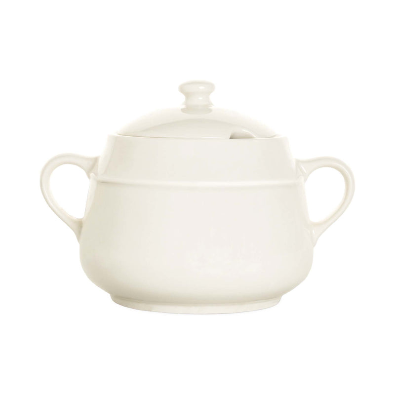 Load image into Gallery viewer, Crema soup tureen, 3200ml - Custom Wood DesignsFine Dine 3200ml crema soup tureen with lid, ceramic serving dish for hot soups, elegant kitchenware for serving.tureen770764
