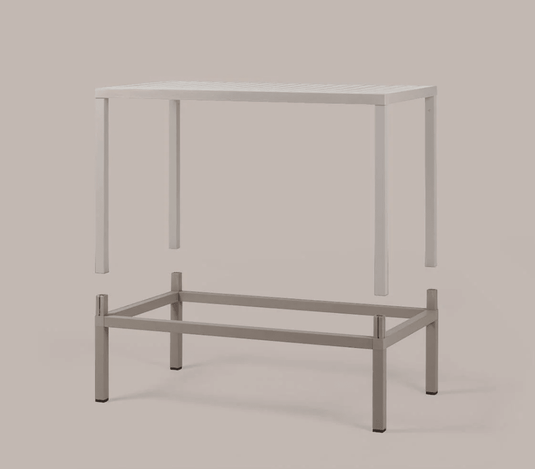 Cube 120x70 Height Extension Kit - Custom Wood DesignsNardi Cube 120x70 height extension kit with metal brackets and screws for outdoor furniture assembly.Cube Extension Kit Nardi24575217100183Bianco