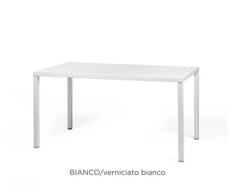 Load image into Gallery viewer, Cube 140x80 Contract Table Nardi - Custom Wood DesignsNardi Cube 140x80 outdoor contract table with white ceramic top, suitable for restaurant or outdoor dining settings.Cube Table Outdoor24575218389783Bianco
