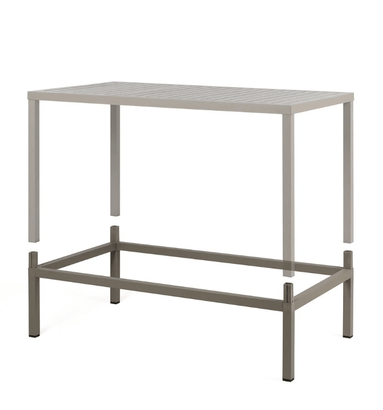 Load image into Gallery viewer, Cube 140x80 Height Extension Kit - Custom Wood DesignsNardi Cube 140x80 height extension kit for Cube table, showing the assembled extension with hardware and finish detailsExtention fopr Cube Table Nardi24575217751543Tortora
