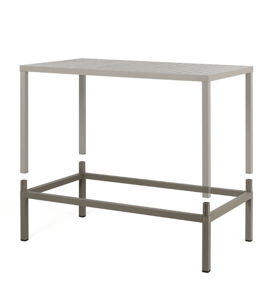 Cube 140x80 Height Extension Kit - Custom Wood DesignsNardi Cube 140x80 height extension kit for Cube table, showing the assembled extension with hardware and finish detailsExtention fopr Cube Table Nardi24575217751543Tortora