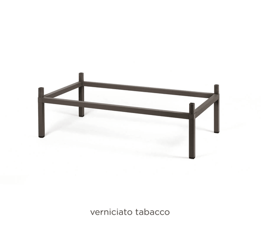 Cube 140x80 Height Extension Kit - Custom Wood DesignsNardi Cube 140x80 height extension kit for Cube table, showing the wooden extension piece on a modern outdoor table.Extention fopr Cube Table Nardi24575217884311Tabacco