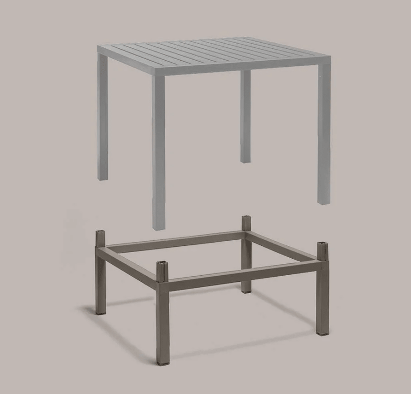 Load image into Gallery viewer, Cube 80 Height Extension Kit - Custom Wood DesignsNardi Cube 80 Height Extension Kit showing modular components for outdoor furniture height customization.Cube Extension Kit Nardi24575216836535Antracite
