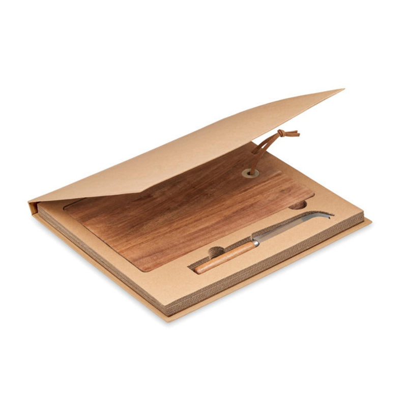 Load image into Gallery viewer, Acacia wood cheese board set pack of 25 Custom Wood Designs __label: Multibuy customwooddesignsacaciacheeseboard
