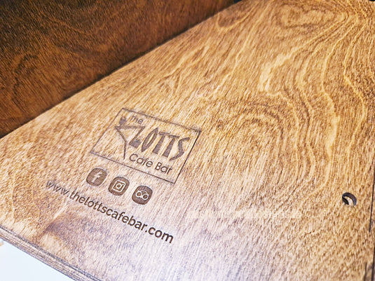 20 x Wooden Menu 15x30cm Custom Wood Designs __label: Multibuy dark-20-x-wooden-menu-15x30cm-52022471819607