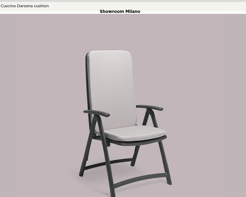 Load image into Gallery viewer, Darsena Armchair Cushion - Custom Wood DesignsNardi Darsena armchair cushion with beige fabric and plush padding, designed for outdoor patio seating.Nardi Cushion24575207130487Grigio
