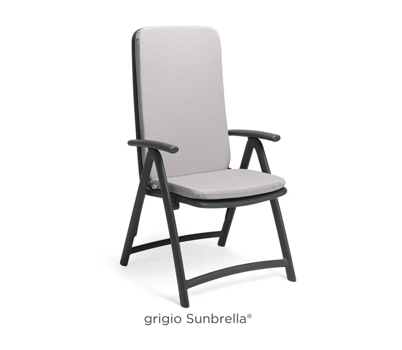 Load image into Gallery viewer, Darsena Armchair Cushion - Custom Wood DesignsNardi Darsena armchair cushion in light grey Sunbrella fabric, designed for outdoor comfort and durability.Nardi Cushion24575207097719Grigio Sunbrella
