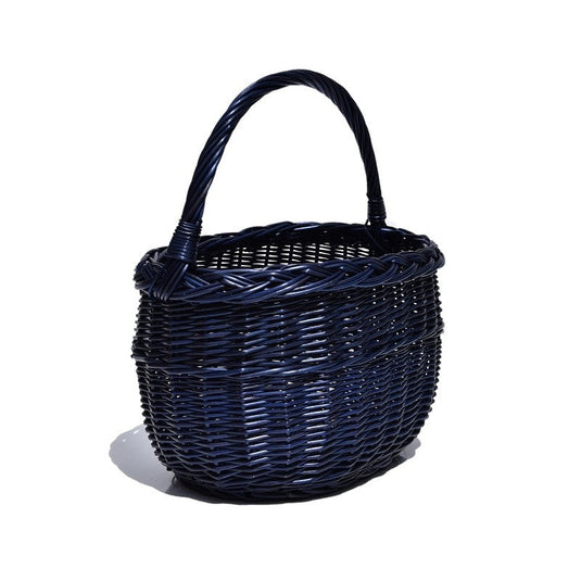 10 x Blue Wicker Basket - 39hx31x31 Custom Wood Designs __label: Multibuy default-title-10-x-blue-wicker-basket-39hx31x31-53612630344023