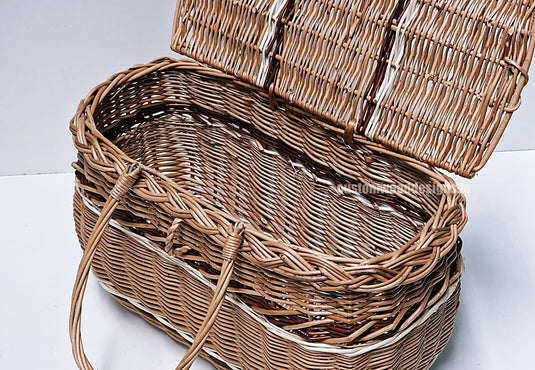 10 x Coloured Beach Basket - 41hx39x21 Custom Wood Designs __label: Multibuy default-title-10-x-coloured-beach-basket-41hx39x21-53612530073943