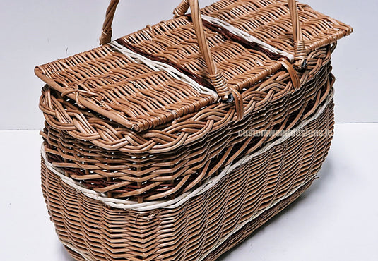 10 x Coloured Beach Basket - 41hx39x21 Custom Wood Designs __label: Multibuy default-title-10-x-coloured-beach-basket-41hx39x21-53612530794839
