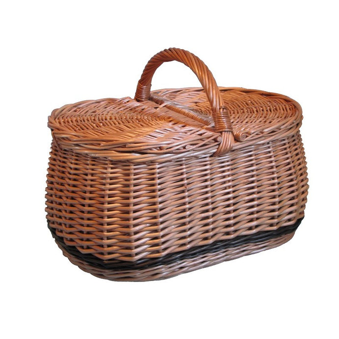 10 x Luggage Basket 1 Oval - 30x28x24cm Custom Wood Designs __label: Multibuy default-title-10-x-luggage-basket-1-oval-30x28x24cm-53612557631831