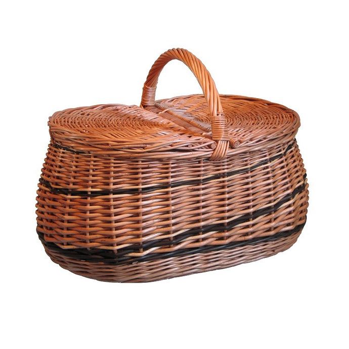 10 x Luggage Basket 2ST Oval - 30x38x24cm Custom Wood Designs __label: Multibuy default-title-10-x-luggage-basket-2st-oval-30x38x24cm-53612573000023