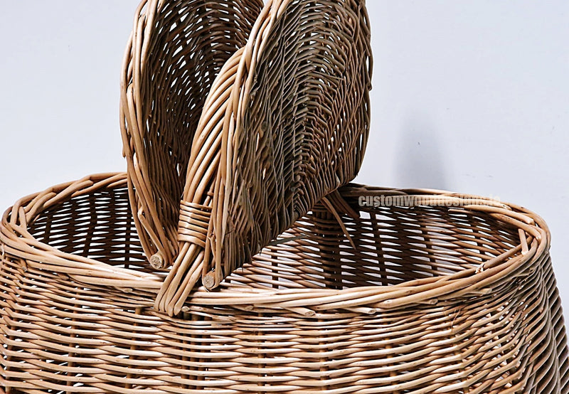 Load image into Gallery viewer, 10 x Oval Picnic Basket - 30hx38x24cm Custom Wood Designs __label: Multibuy default-title-10-x-oval-picnic-basket-30hx38x24cm-53612564808023
