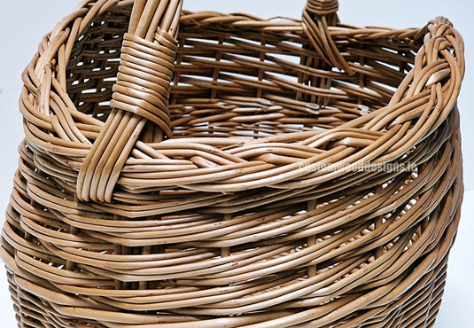 10 x Shopper Basket 1.4 - 38hx40x25 Custom Wood Designs __label: Multibuy default-title-10-x-shopper-basket-1-4-38hx40x25-53612583977303