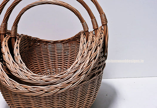 10 x Shopper Basket 3.3 - 38hx43x28 Custom Wood Designs __label: Multibuy default-title-10-x-shopper-basket-3-3-38hx43x28-53612636406103