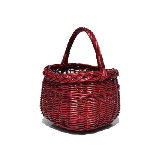10 x Shopping Basket Red - 39hx31x31 Custom Wood Designs __label: Multibuy default-title-10-x-shopping-basket-red-39hx31x31-53612628443479