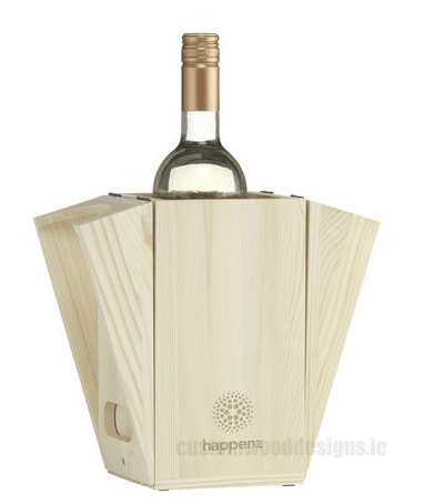 Load image into Gallery viewer, 2 in 1 Wine Cooler Carrier Gift Box Custom Wood Designs default-title-2-in-1-wine-cooler-carrier-gift-box-53612235882839
