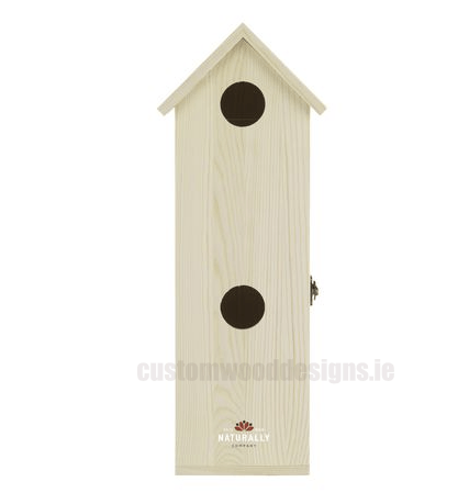 Load image into Gallery viewer, 2 in 1 Wine gift box and bird house Custom Wood Designs default-title-2-in-1-wine-gift-box-and-bird-house-53612234178903
