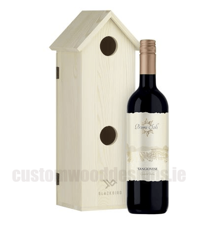 2 in 1 Wine gift box and bird house Custom Wood Designs default-title-2-in-1-wine-gift-box-and-bird-house-53612236865879