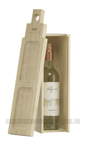 Load image into Gallery viewer, 2 in 1 Wooden Wine gift box and Food board Custom Wood Designs default-title-2-in-1-wooden-wine-gift-box-and-food-board-53612240109911
