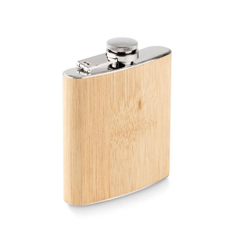Load image into Gallery viewer, Bamboo hip flask 175ml pack of 25 Custom Wood Designs __label: Multibuy default-title-bamboo-hip-flask-175ml-pack-of-25-53613700612439
