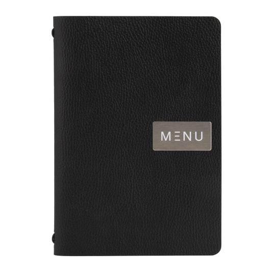 Black A5 leather menu Custom Wood Designs __label: Multibuy default-title-black-a5-leather-menu-53613232652631_6a47a247-6d2d-419a-a2f8-7334bfcc23ae