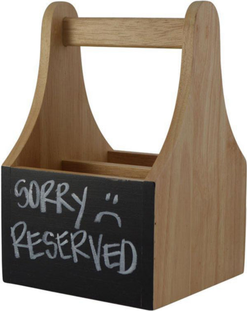 Caddy with chalkboard pack of 10 Custom Wood Designs __label: Multibuy default-title-caddy-with-chalkboard-pack-of-10-53612877709655