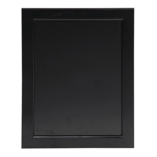 Chalkboard lacquered black finish, wall mounting screws included. Small. Only available in quantities of 5. Custom Wood Designs default-title-chalkboard-lacquered-black-finish-wall-mounting-screws-included-small-only-available-in-quantities-of-5-53612439929175